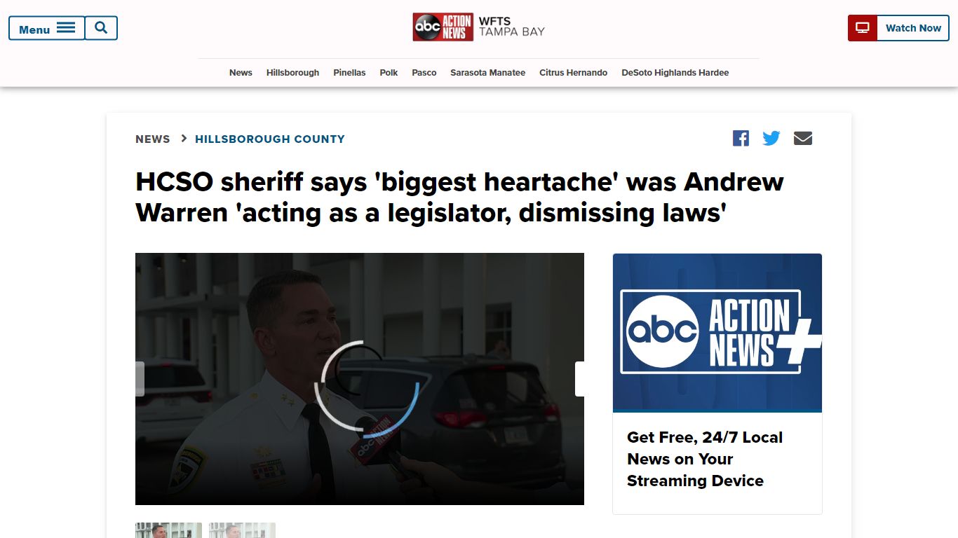 HCSO sheriff says 'biggest heartache' was Andrew Warren 'acting as a ...